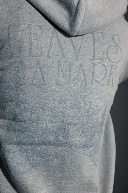 柊太朗 × MIW LEAVES A MARK Full Zip Hoodie gray