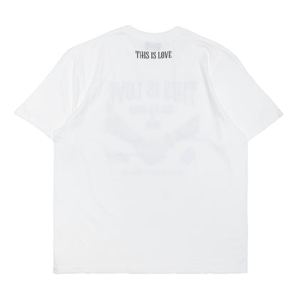 ASH DA HERO crewneck tee(THIS IS LOVE) white