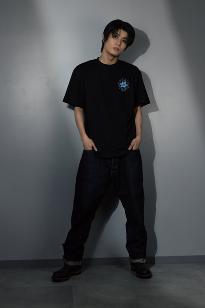 柊太朗 × MIW Flower T-shirt black