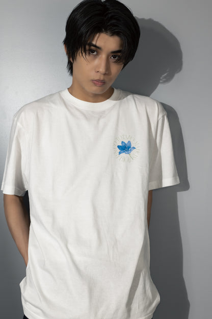 柊太朗 × MIW Flower T-shirt white