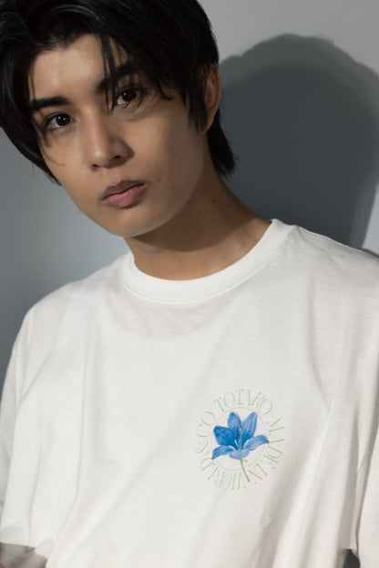 柊太朗 × MIW Flower T-shirt white