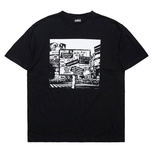 ASH DA HERO crewneck tee(Everything) black