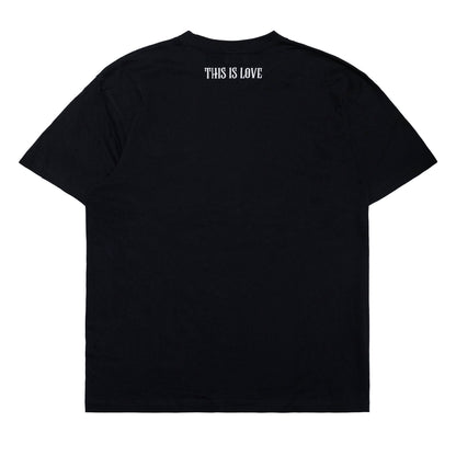 ASH DA HERO crewneck tee(THIS IS LOVE) black