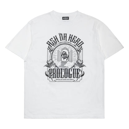 ASH DA HERO crewneck tee(Prologue) white