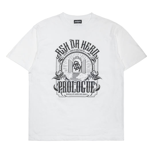 ASH DA HERO crewneck tee(Prologue) white