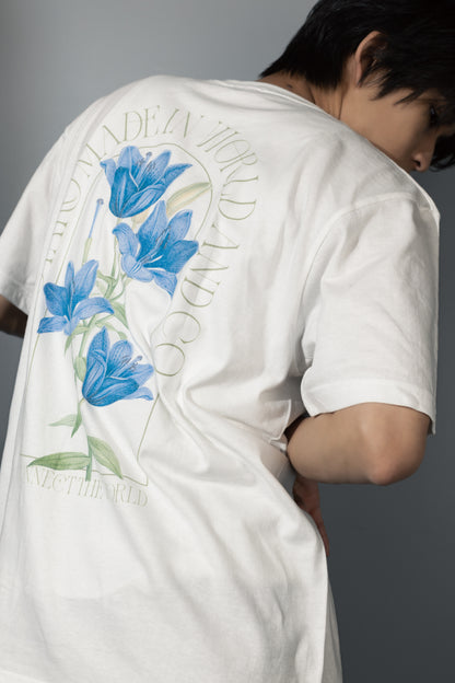 柊太朗 × MIW Flower T-shirt white