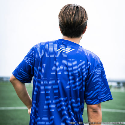 CAPTAIN TSUBASA jersey crew neck tee blue