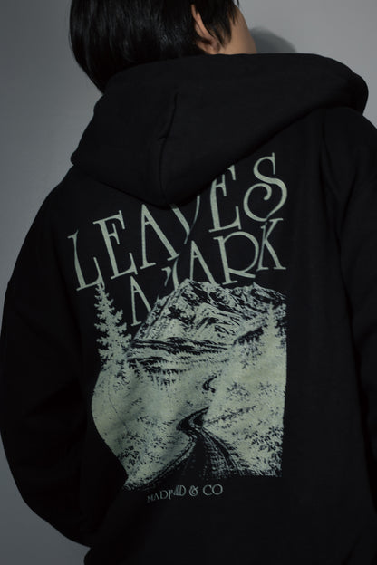 柊太朗 × MIW LEAVES A MARK Full Zip Hoodie black
