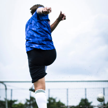 CAPTAIN TSUBASA jersey crew neck tee blue