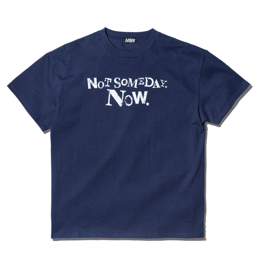 crew neck tee (NOT SOME DAY NOW) navy  MIW COLLECTION