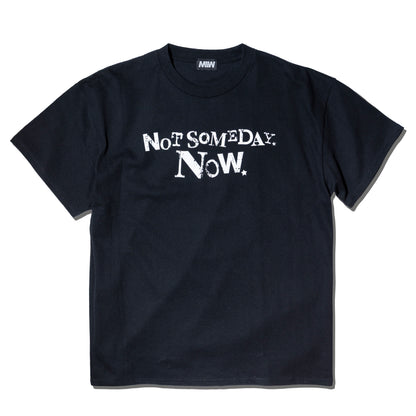 crew neck tee (NOT SOME DAY NOW) black  MIW COLLECTION