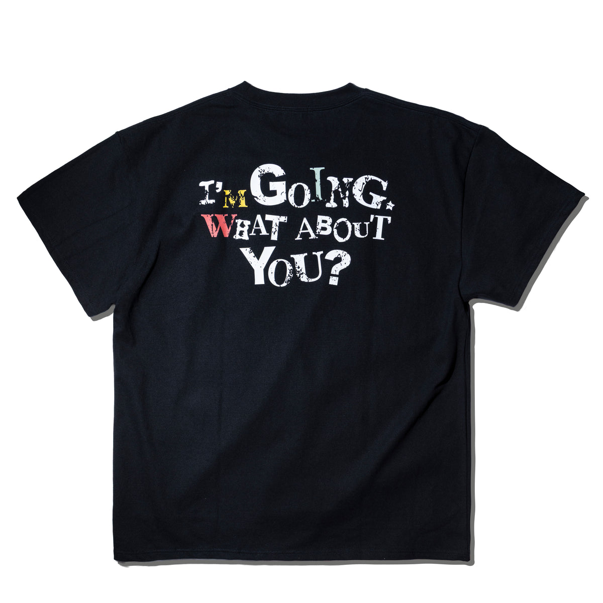 crew neck tee (NOT SOME DAY NOW) black  MIW COLLECTION