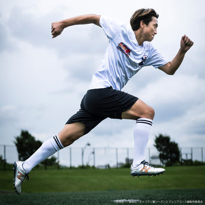 CAPTAIN TSUBASA jersey crew neck tee white