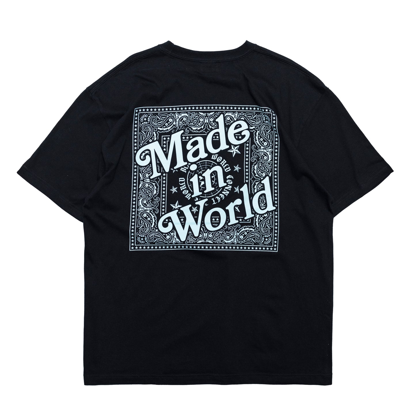 BANDANA LOGO T-SHIRT black x sax