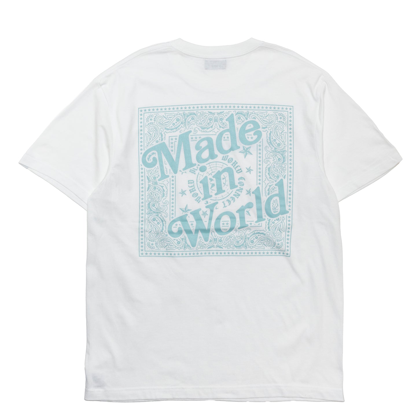 BANDANA LOGO T-SHIRT white x sax