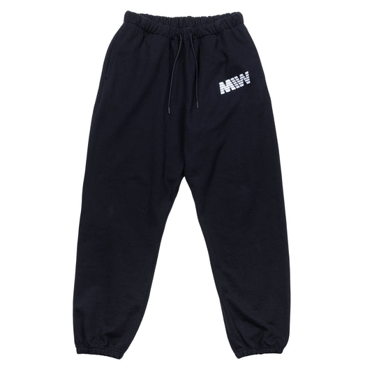 H.W logo sweat pants black