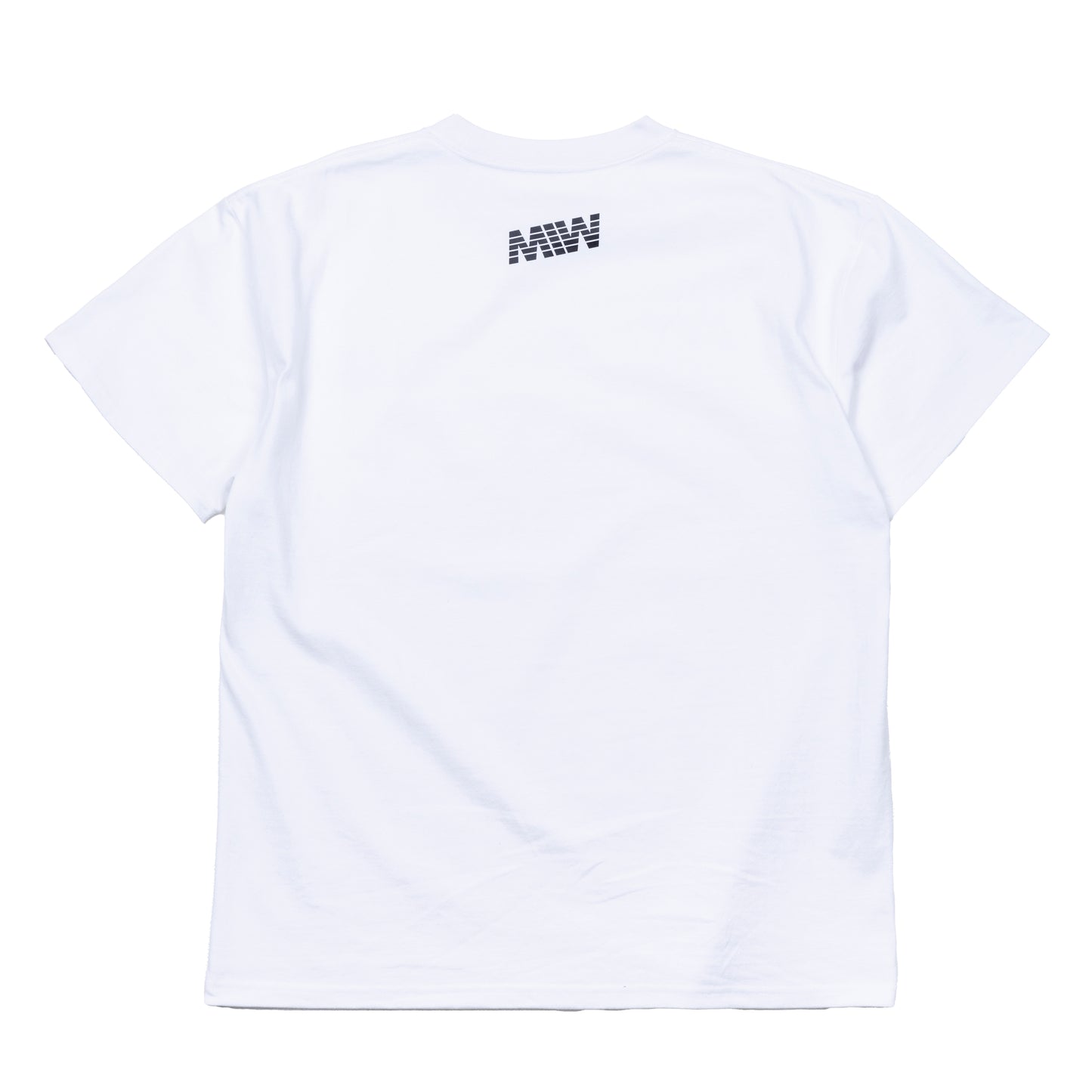 H.W crew neck tee （four slash）white