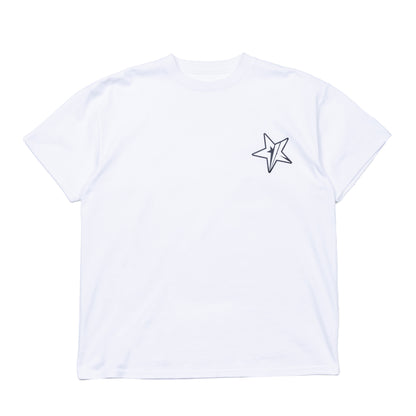 H.W crew neck tee （MIW star）white