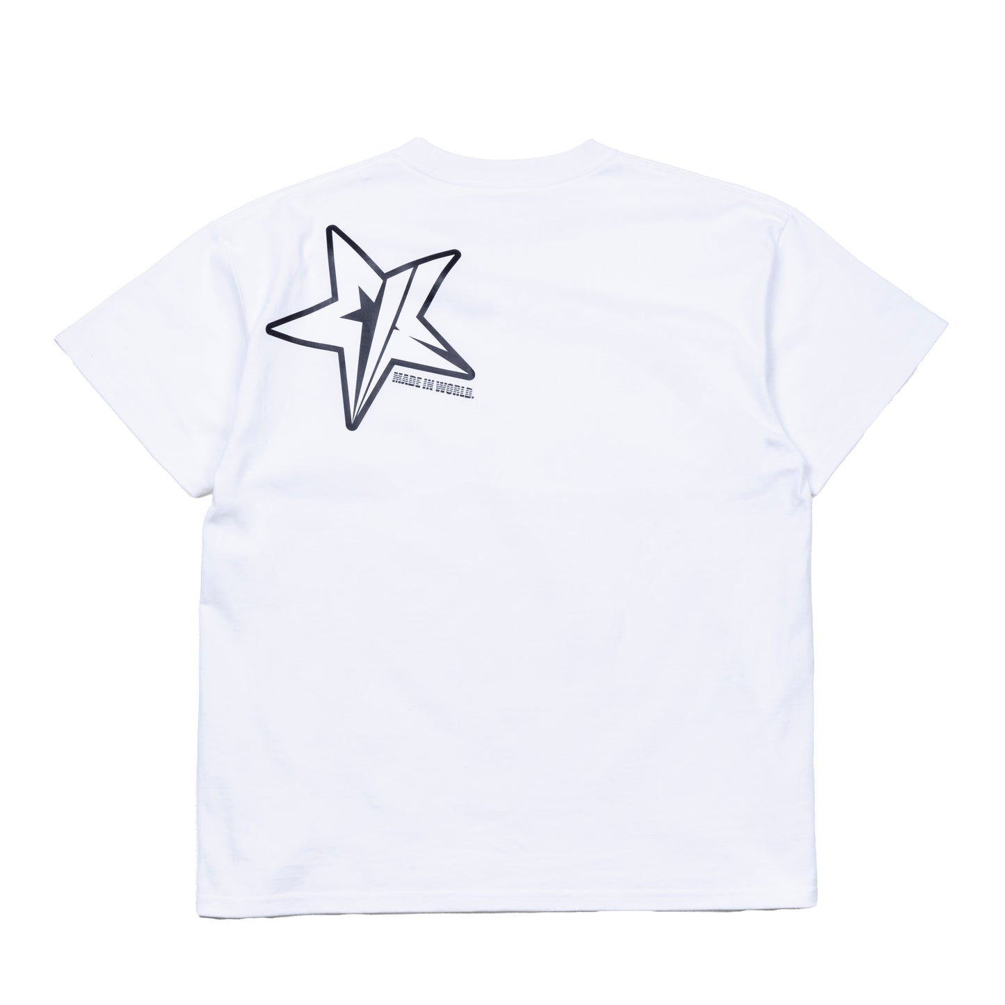 H.W crew neck tee （MIW star）white