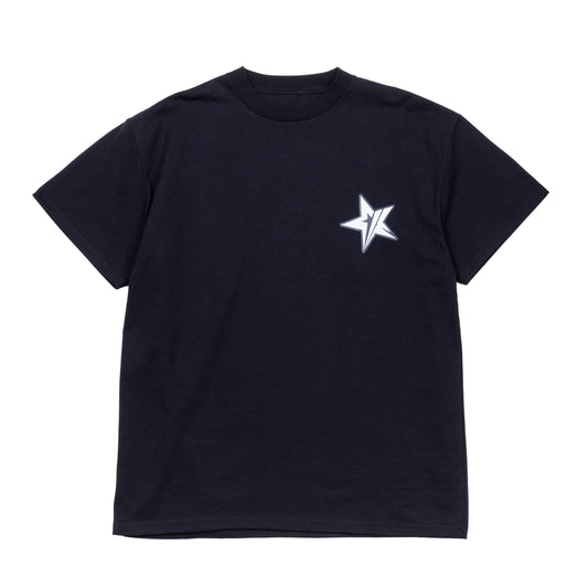 H.W crew neck tee （MIW star）black