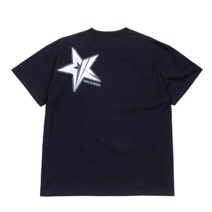 H.W crew neck tee （MIW star）black