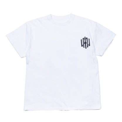 H.W crew neck tee （numbering）white