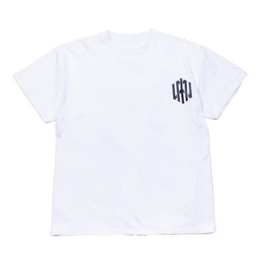 H.W crew neck tee （numbering）white