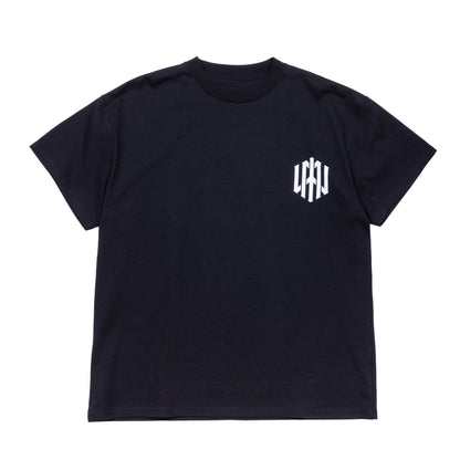 H.W crew neck tee （numbering）black