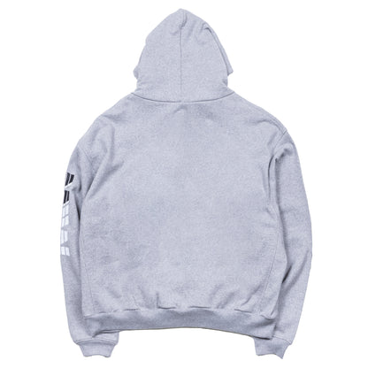 H.W pull over logo hoodie grey