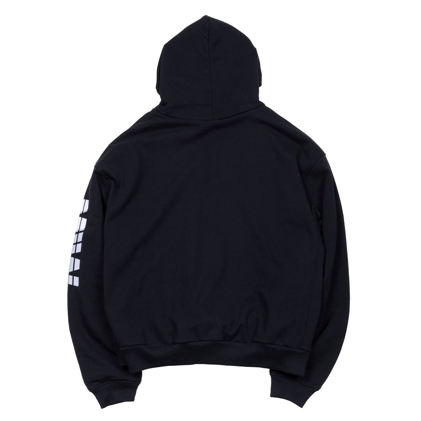 H.W pull over logo hoodie black