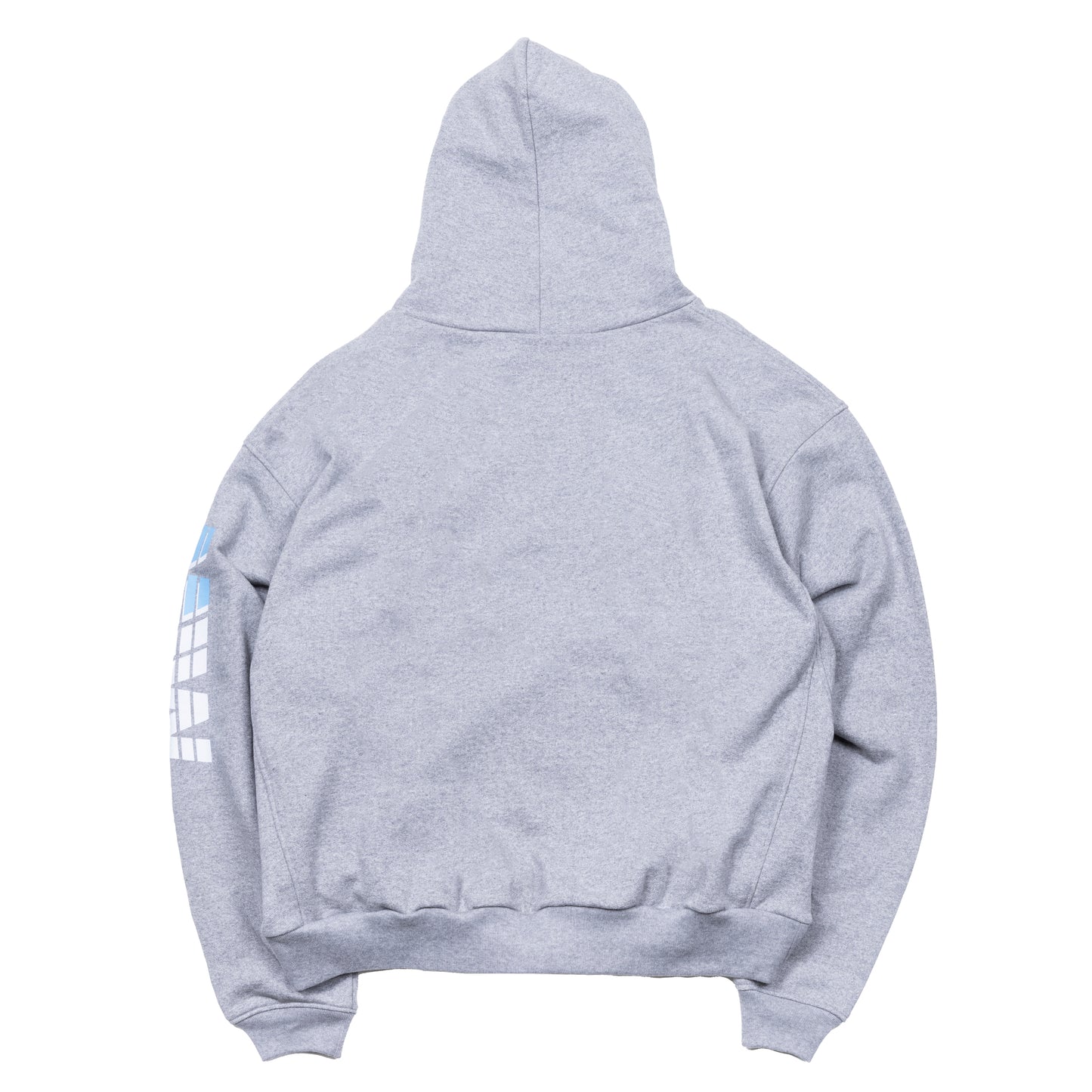 H.W pull over colorlogo hoodie grey