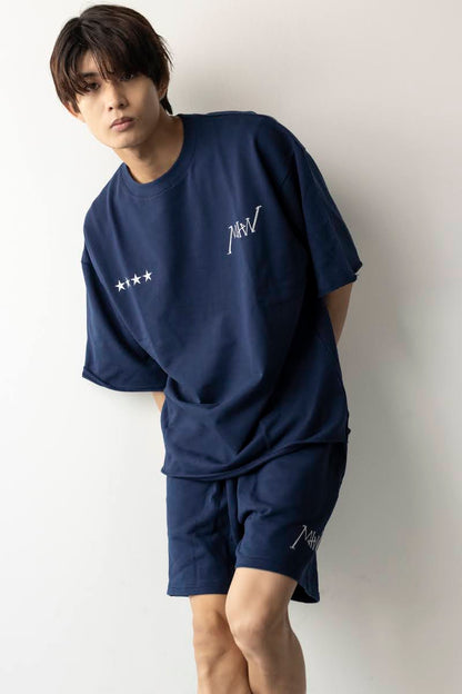 CREW NECK SWEAT  navy MIW COLLECTION