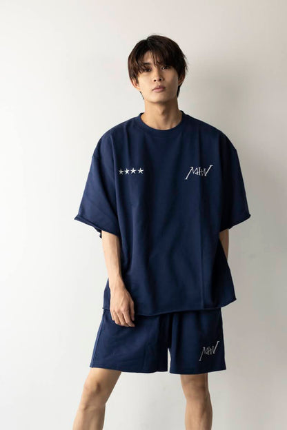 CREW NECK SWEAT  navy MIW COLLECTION