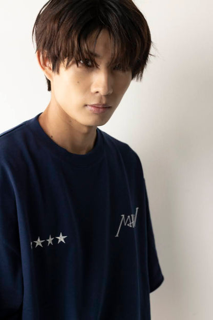 CREW NECK SWEAT  navy MIW COLLECTION