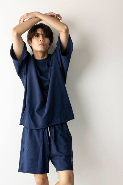 CREW NECK SWEAT  navy MIW COLLECTION