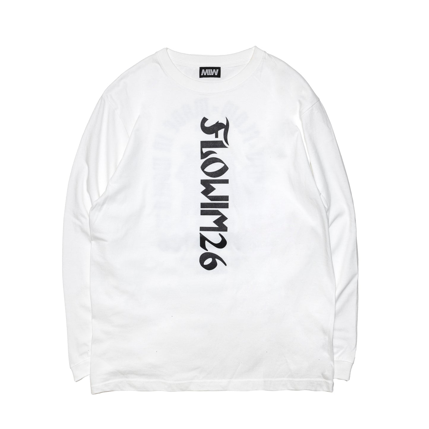 【予約】FLOW×NARUTO×MIW crew neck long sleeve tee (NARUTO) white