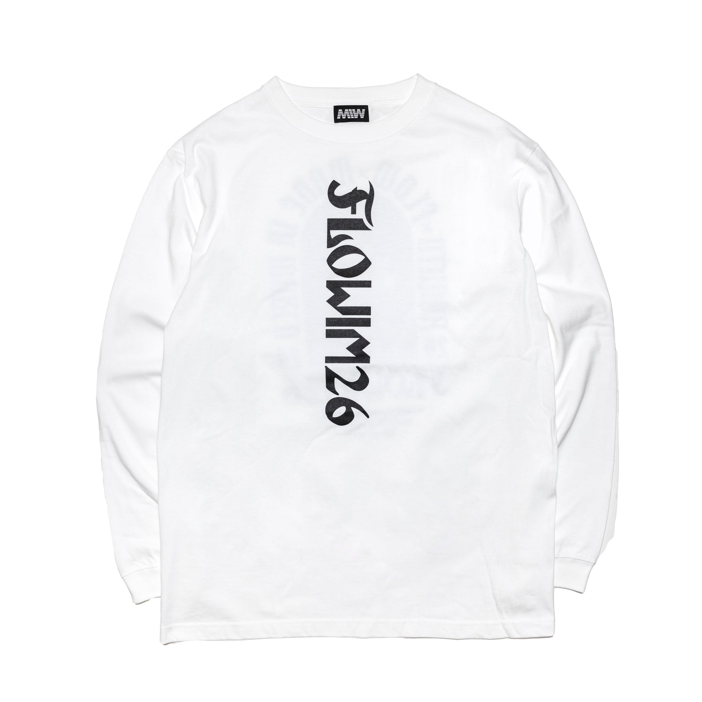 【予約】FLOW×NARUTO×MIW crew neck long sleeve tee (LIVE) white