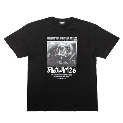 【予約】FLOW×NARUTO×MIW crew neck tee(LIVE) black