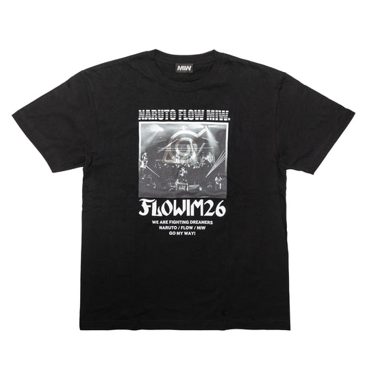 【予約】FLOW×NARUTO×MIW crew neck tee(LIVE) black