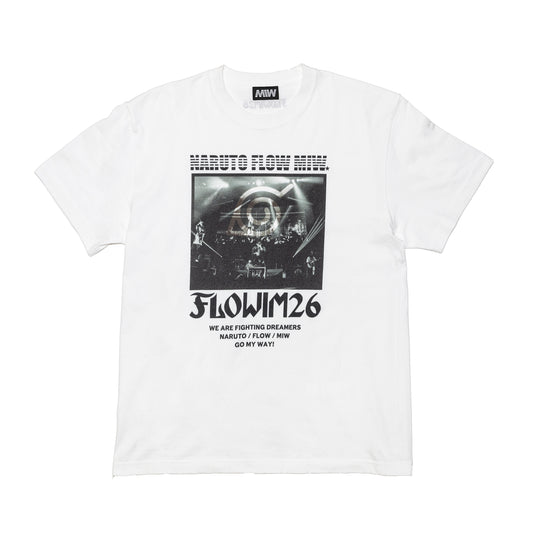 【予約】FLOW×NARUTO×MIW crew neck tee (LIVE) white