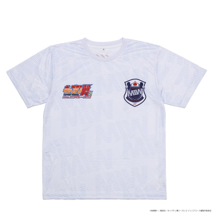 CAPTAIN TSUBASA jersey crew neck tee white