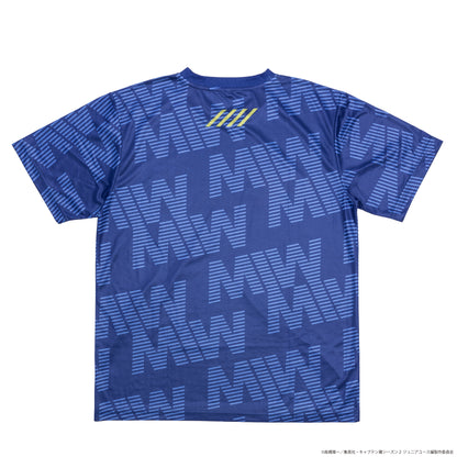 CAPTAIN TSUBASA jersey crew neck tee blue