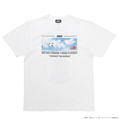 CAPTAIN TSUBASA member crew neck tee white