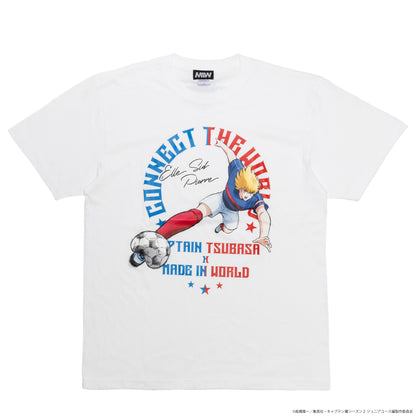 CAPTAIN TSUBASA emblem crew neck tee white (Elle Sid Pierre)