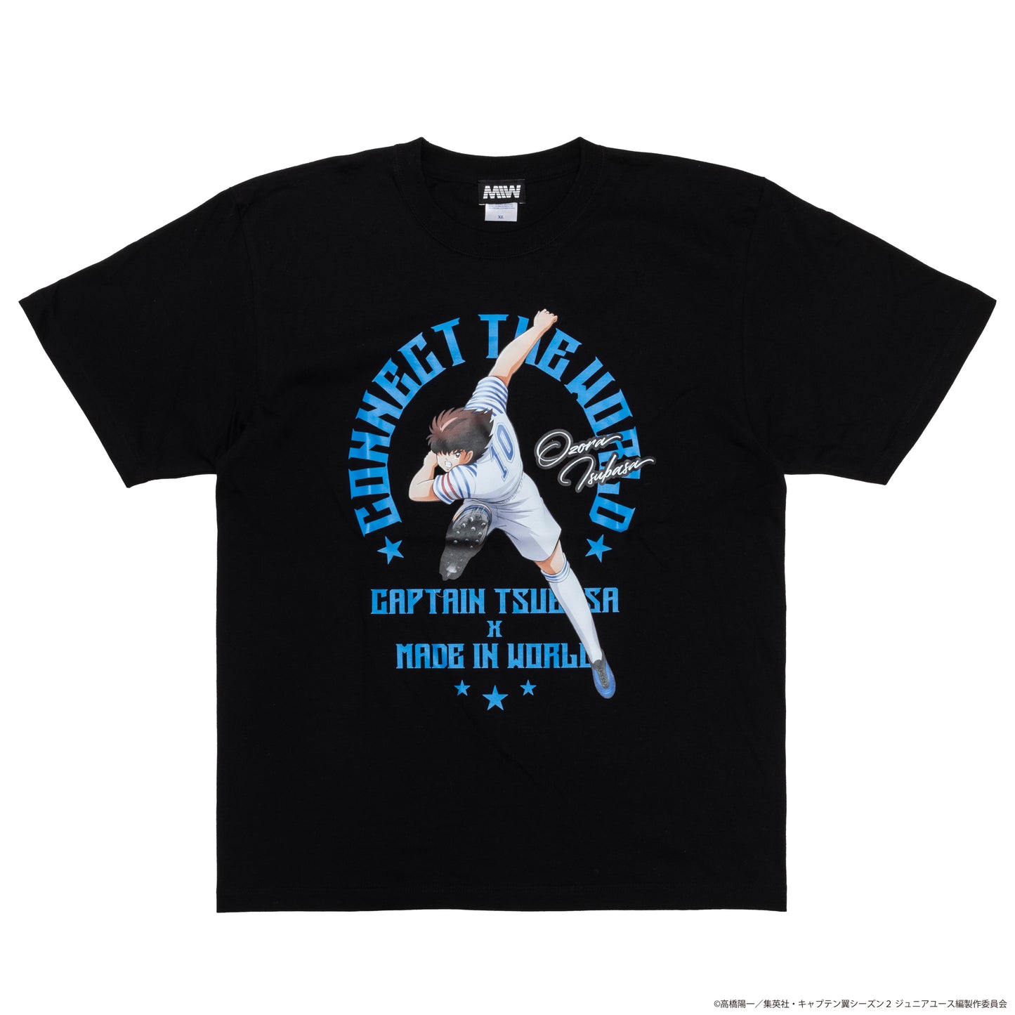 CAPTAIN TSUBASA emblem crew neck tee black (TSUBASA)