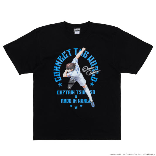 【予約】CAPTAIN TSUBASA emblem crew neck tee black (TSUBASA)