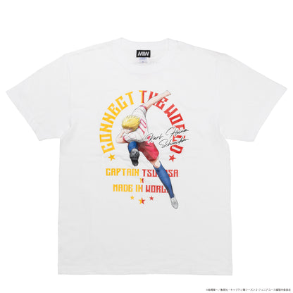 CAPTAIN TSUBASA emblem crew neck tee white (Karl Heinz Schneider)