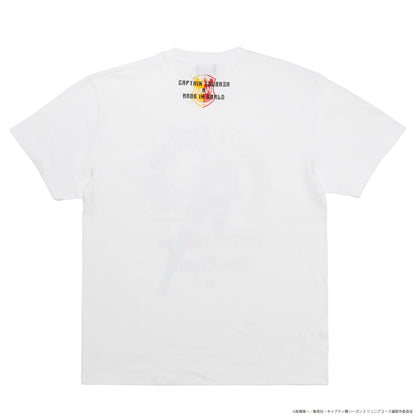 CAPTAIN TSUBASA emblem crew neck tee white (Karl Heinz Schneider)