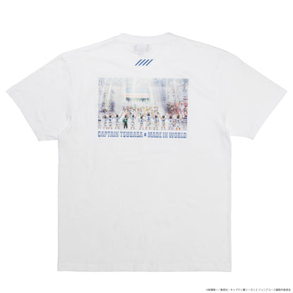 CAPTAIN TSUBASA stadium crew neck tee white