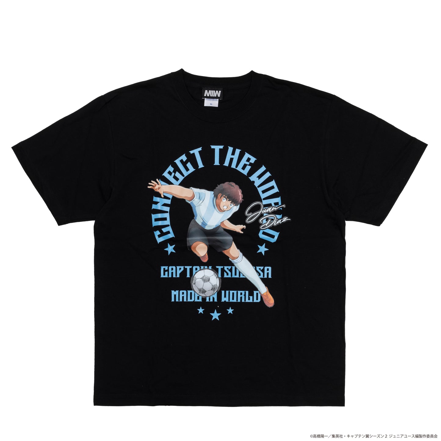 【予約】CAPTAIN TSUBASA emblem crew neck tee black (Juan Diaz)